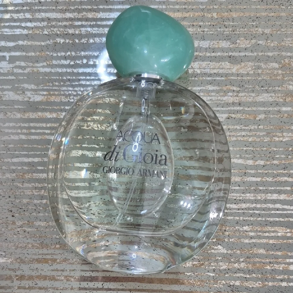 Giorgio Armani Acqua di Gioia Bottle with Mint Green Cap - Picture 1 of 2
